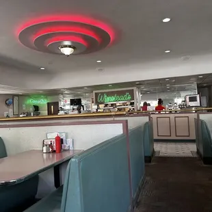 the interior of the restaurant