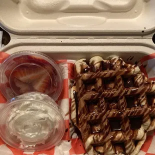 The Queen with an added chocolate drizzle.