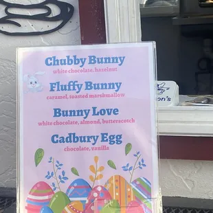 Spring menu