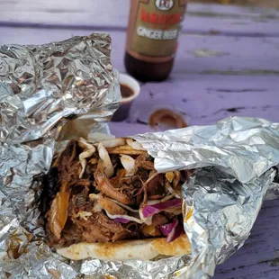 Tons of meat in the jersey chicken wrap.