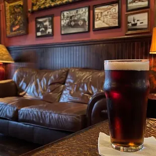 A nicely poured pint of Smithwick's.