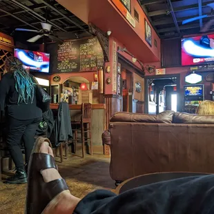 This is how you enjoy the NFL playoffs.  The good life.