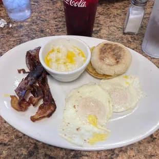 Two egg breakfast: one version.