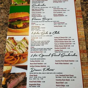 menu, burgers