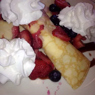 Everyone must try these mixed berry crepes!