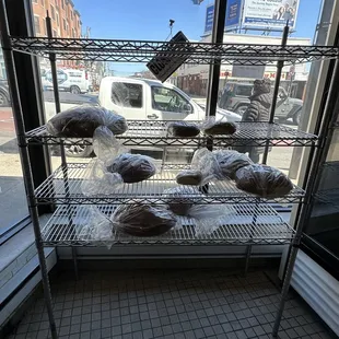 They had a few left of the Traditional Italian Easter Egg Bread PANE DI PASQUA from a 1 egg to a 4 egg @ Winter Hill Bakery Somerville