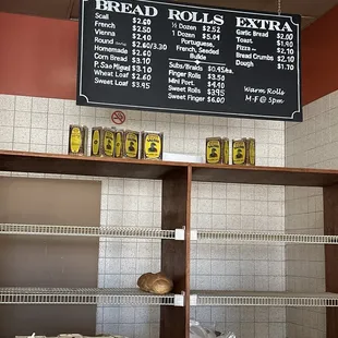 Lots of items Sold Out for Easter. The Interior of Winter Hill Italian Bakery in Somerville MA.