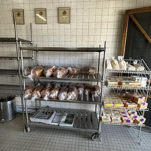 The Interior of Winter Hill Italian Bakery in Somerville MA.