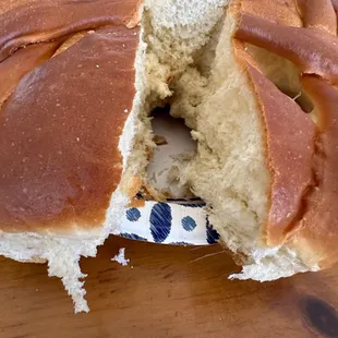 Delicious Italian Easter Egg Bread PANE DI PASQUA they make @ Easter Time @ Winter Hill Bakery in Somerville MA.