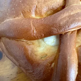 Delicious Italian Easter Egg Bread PANE DI PASQUA they make @ Easter Time @ Winter Hill Bakery in Somerville MA.