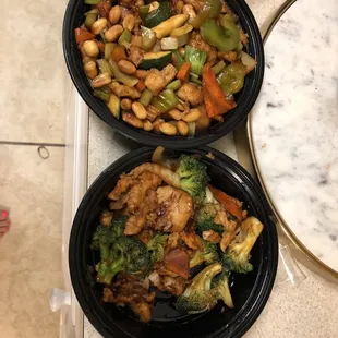 Kung Pao Chicken and Chicken and Broccoli