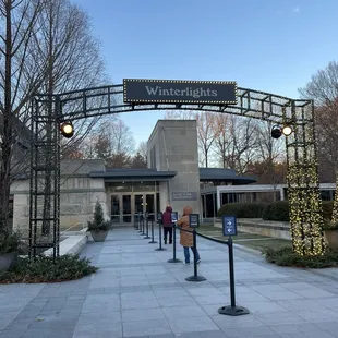 Entrance to winter lights