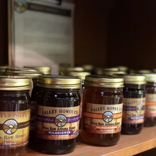 We sell local honey!