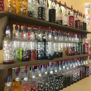 We have sooo many flavors of shaved ice!