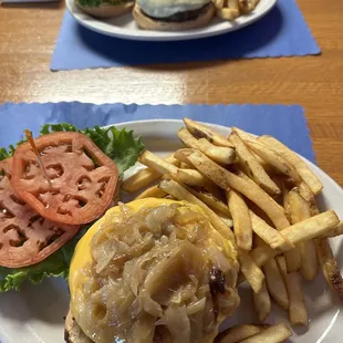Thursday Burger special.  Fries are extra. Very Good Burger!