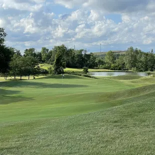 #16, great par 5 reachable with straight shots.