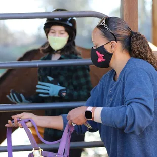 Riding lessons with Jenna