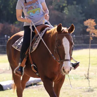 Riding lessons with Jenna