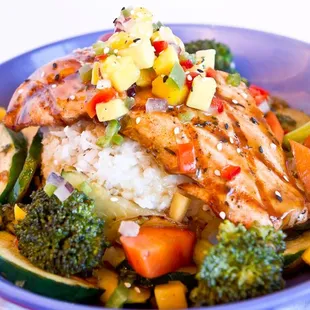 Salmon Teriyaki Rice Bowl
