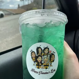 32oz Redbull Italian Soda &quot;Mermaid&quot;