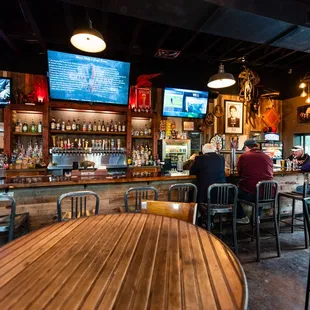 customers sitting at the bar