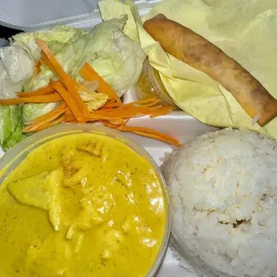 L6. Yellow Curry Lunch Special   @hybrideater