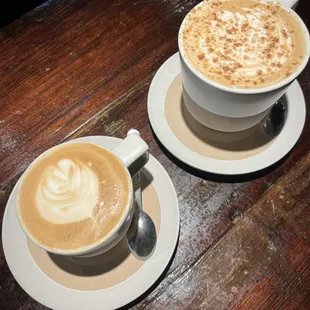 Oat milk latte and PSL