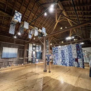 Interior of main display area - exhibit by Akiko Ike showing.