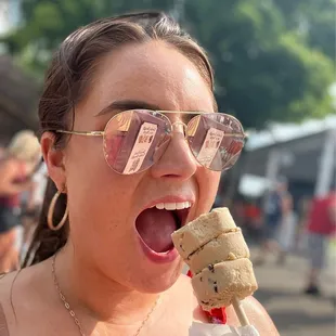 Cookie dough on a stick