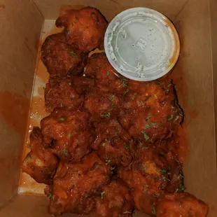 Buffalo cauliflower wings