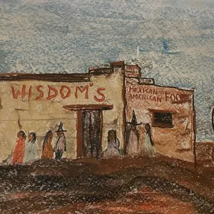 a group of people standing outside of a building