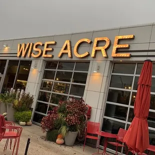 the outside of wise acre eatery