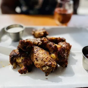 These are the most perfect wings I&apos;ve ever had and I want for nothing in life, now.