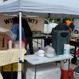 Tent at Bloomfield Saturday Market