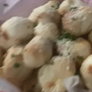 My nose bumped into the garlic knots.  It's ok