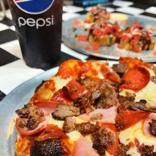 The Don All Meat Personal pan pizza