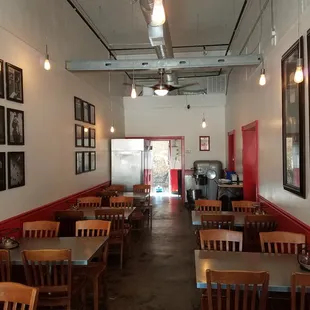 the inside of a restaurant