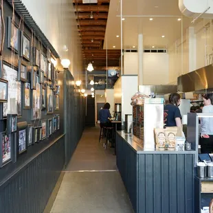 the interior of a restaurant