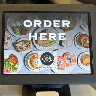 ordering kiosk