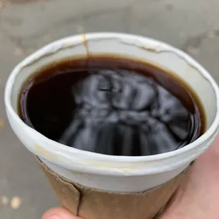 Disintegrating paper cup. Don't delay yourself intake!