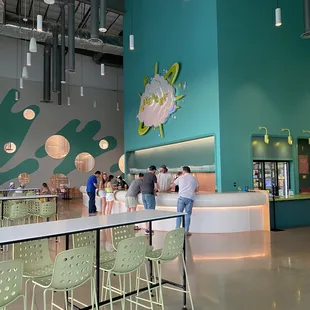 Inside area and order counter