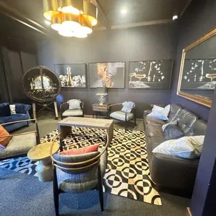 Comfy lounge.