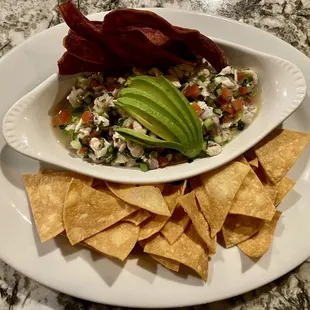 Camarones ceviche