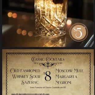 a glass of whiskey on a table
