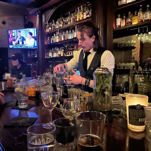 One of the bar tenders