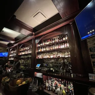 Great Whiskey selection.