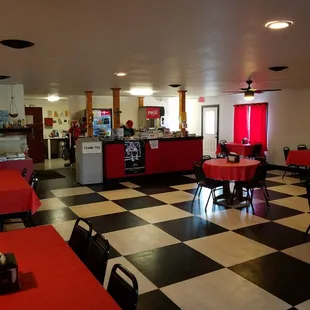 the interior of a restaurant