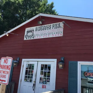 the front of the restaurant