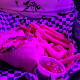 Buffalo chicken wrap