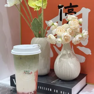 Strawberry Matcha Latte